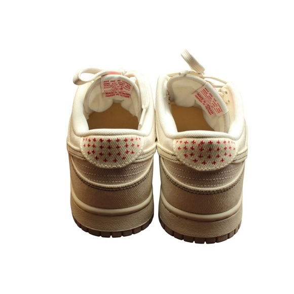 NIKE Men Size US10.5 Dunk Low Se Denim Orewood Sneakers Ivory Dv0834 Retro - Picture 8 of 14